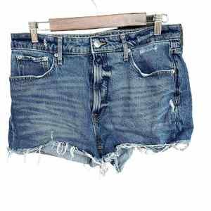 Free Assembly Jean Shorts Womens Size 12 Distressed Cutoff